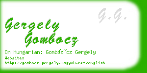 gergely gombocz business card
